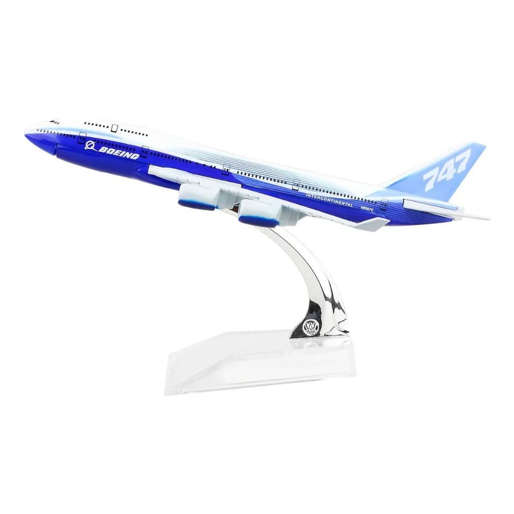 Miniatura Colecionável Metal Avião Comercial Boeing 747