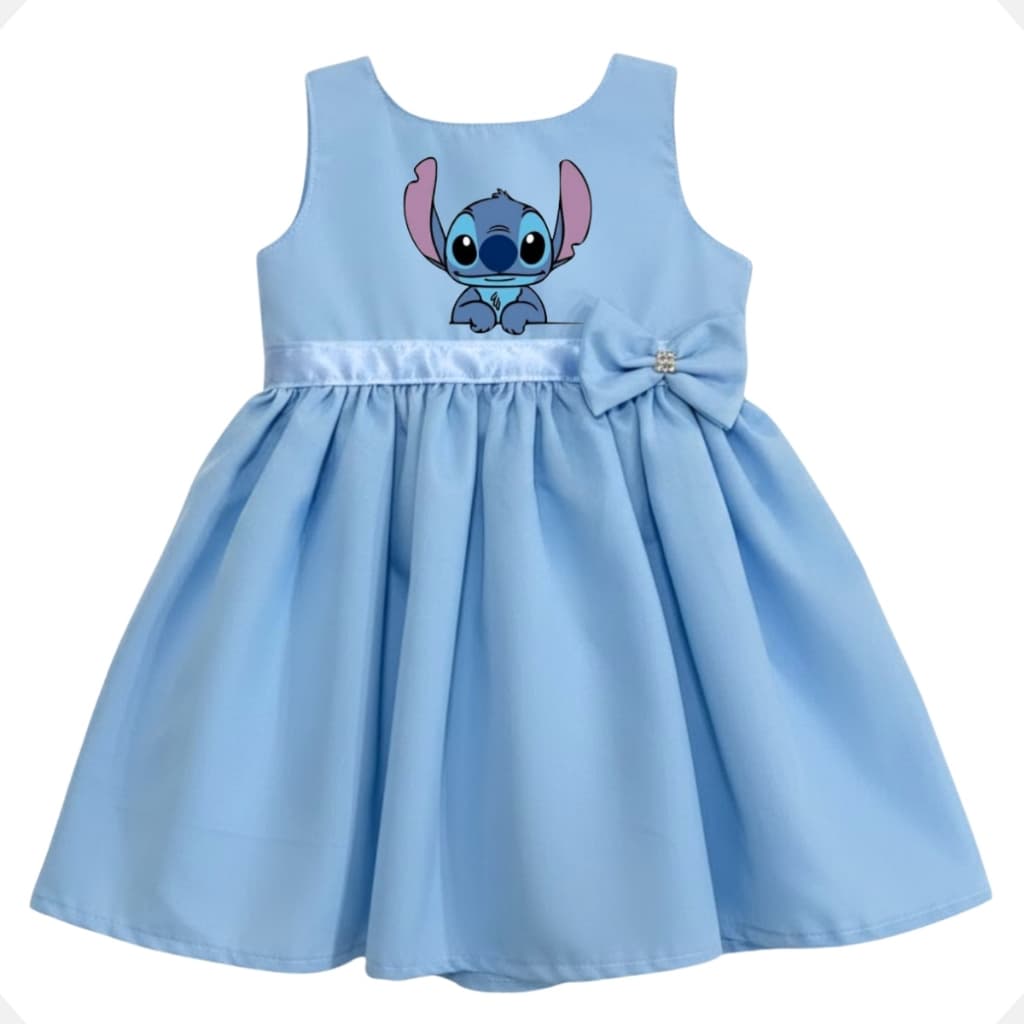 Vestido Infantil Verão para Festa Roupa Bebê Menina Luxo com Laço Vermelho
