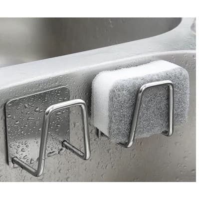 Suporte Para Esponja De Pia Gancho Cozinha Aço Inox Bucha Banheiro Multifuncional Organizador Utensílio