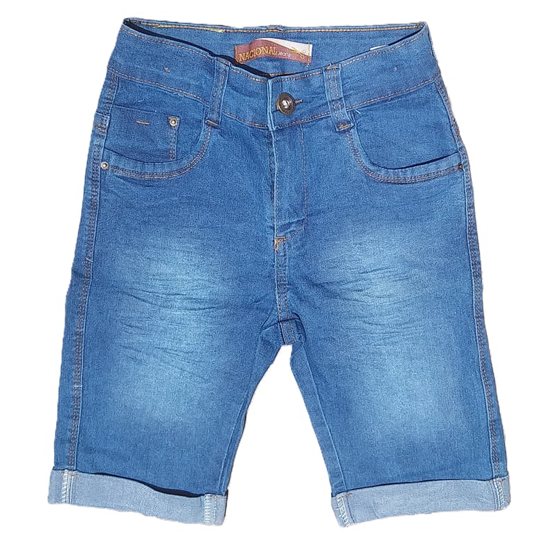 Short Jeans Masculino Slim Azul – Confortável e Estiloso do 10 ao 16