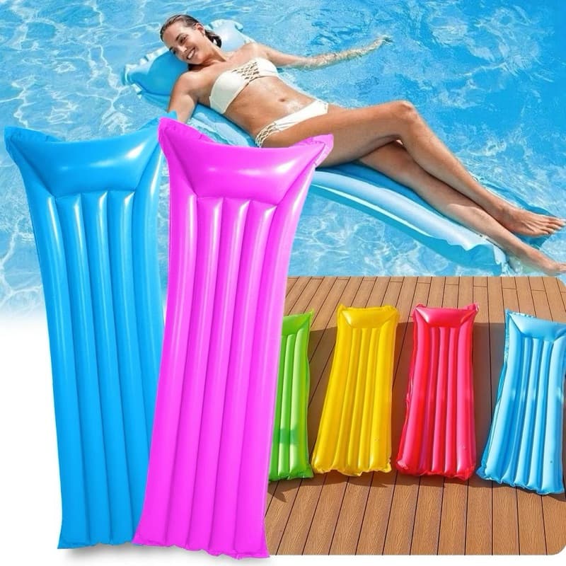 Boia Colchão Inflavel Piscina Verao 183x69cm Bóia Portatil Resistente