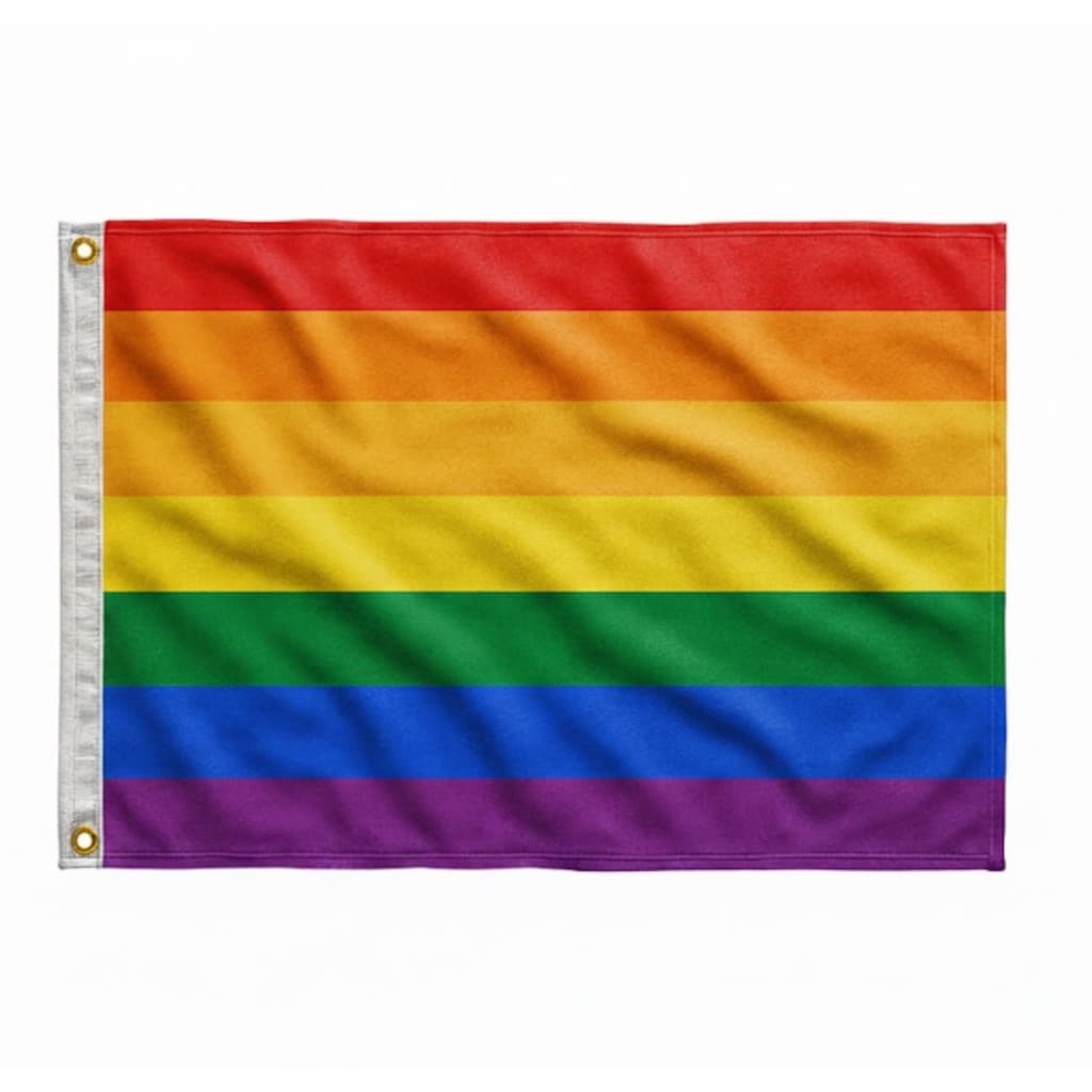 Bandeira LGBT Gay Homossexual em Tamanho Médio 90 cm x 60 cm Cores Fortes