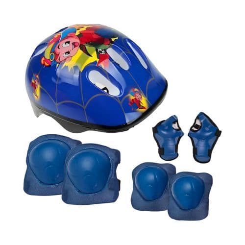 Kit Infantil Bike - Capacete Bike Joelheira Cotoveleiras Munhequeira Proteção Bicicleta Patins Skate
