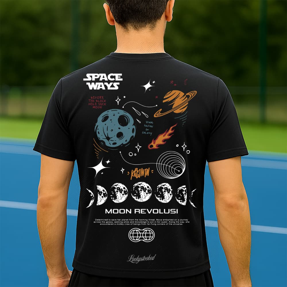 Camiseta Dry Fit Masculina Estampada Batalha Espacial P ao GG Leve Respirável Academia Treino