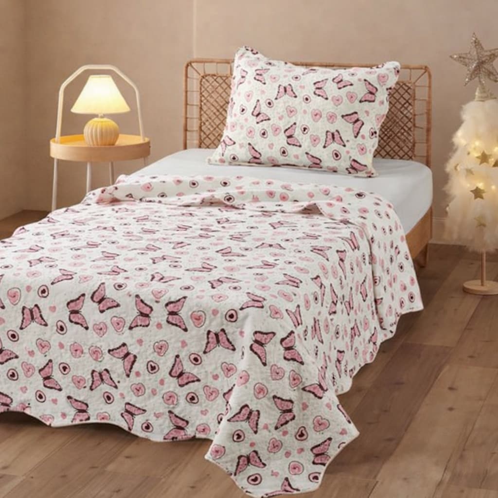 KIT COBRELEITO COLCHA SOLTEIRO INFANTIL DUPLA FACE 02 PEÇAS - 1,60 X 2,20 - ESTAMPAS DIVERSAS MENINO E MENINA