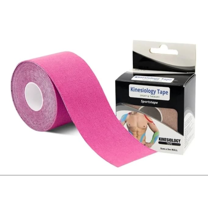 Fita Kinésio Tap Max Bandagem Atadura Elástica Pink Rosa