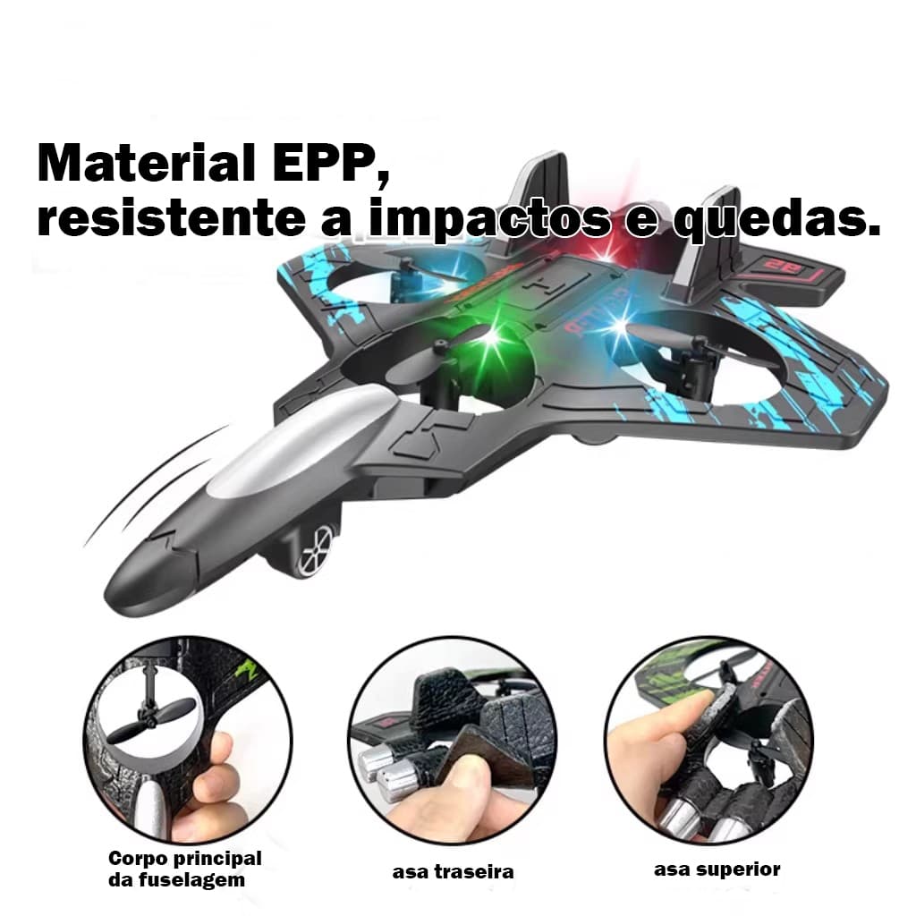 Lutador De Espuma De Controle Remoto, Brinquedo De Helicóptero De Quatro Motores