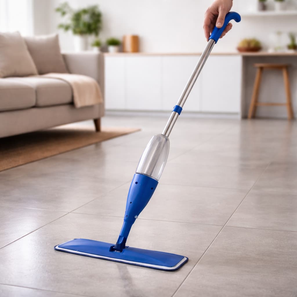 Mop Spray com Reservatório 380ml Giratório 360° Refil Microfibra Frete Grátis