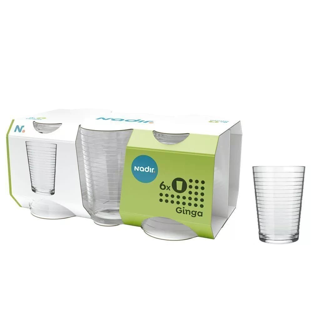 Copo nadir figueiredo 265ml Ginga kit com 6unidades