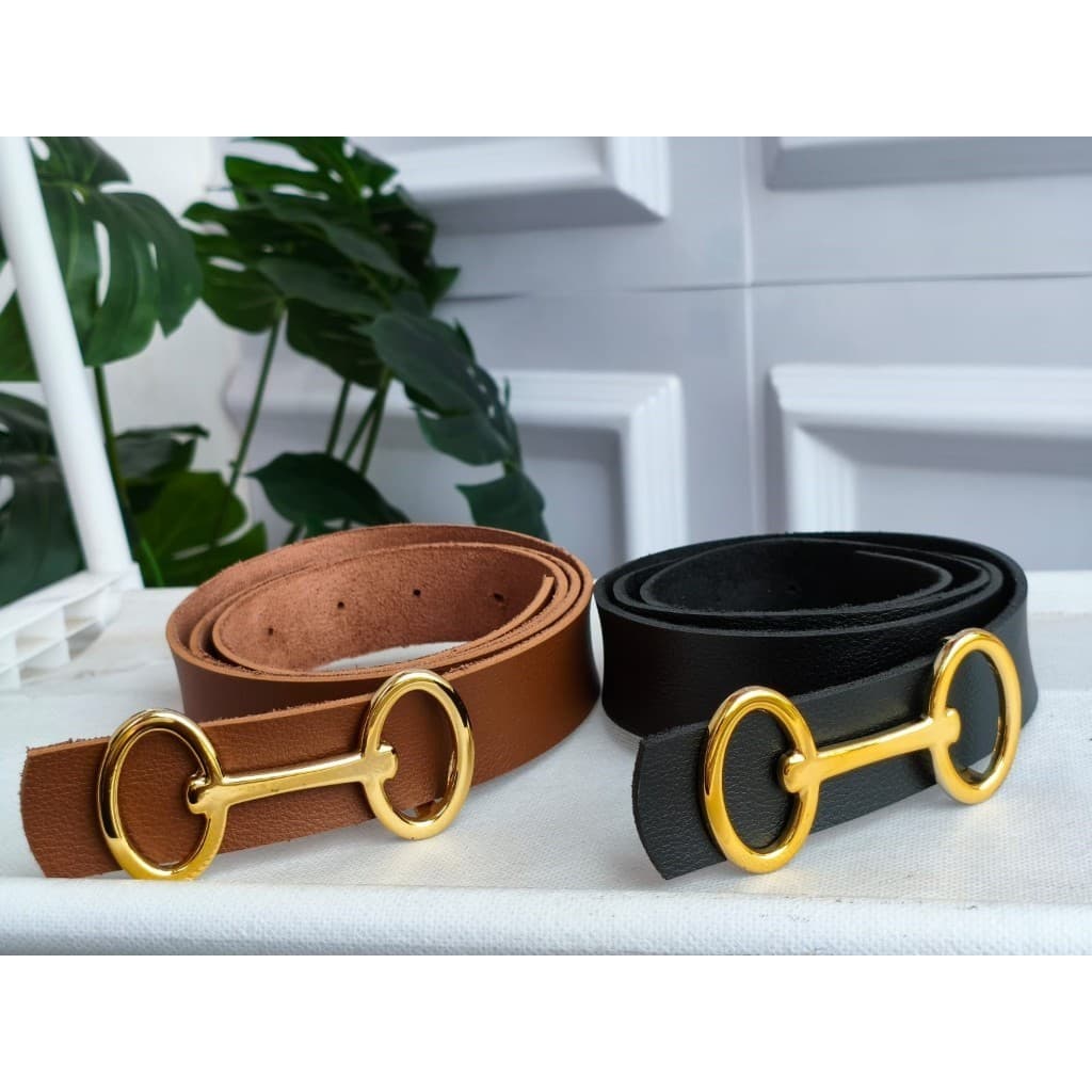 Cinto Feminino Courino Sintético Grosso Básico Moderno Casual Elegante Em Alta bridão