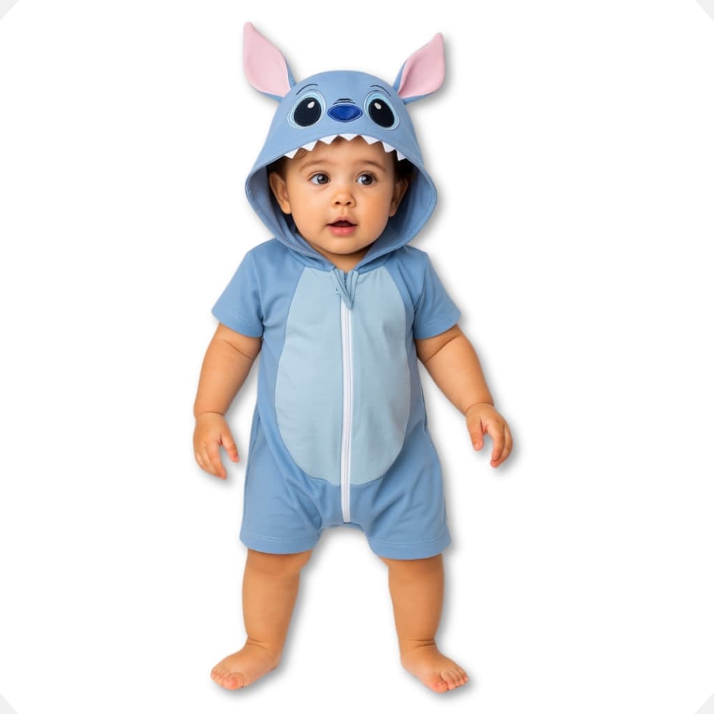 Macacão Bebê Bordado Animal Roupa Infantil Menina Menino