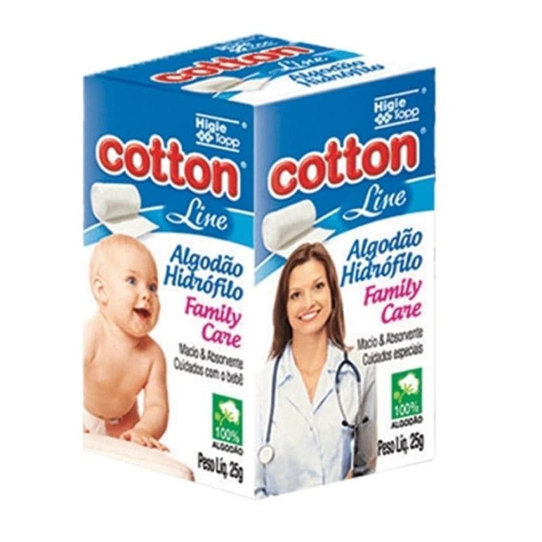 ALGODAO HIDROFILO COTTON LINE FAMILY CARE 25 GR
