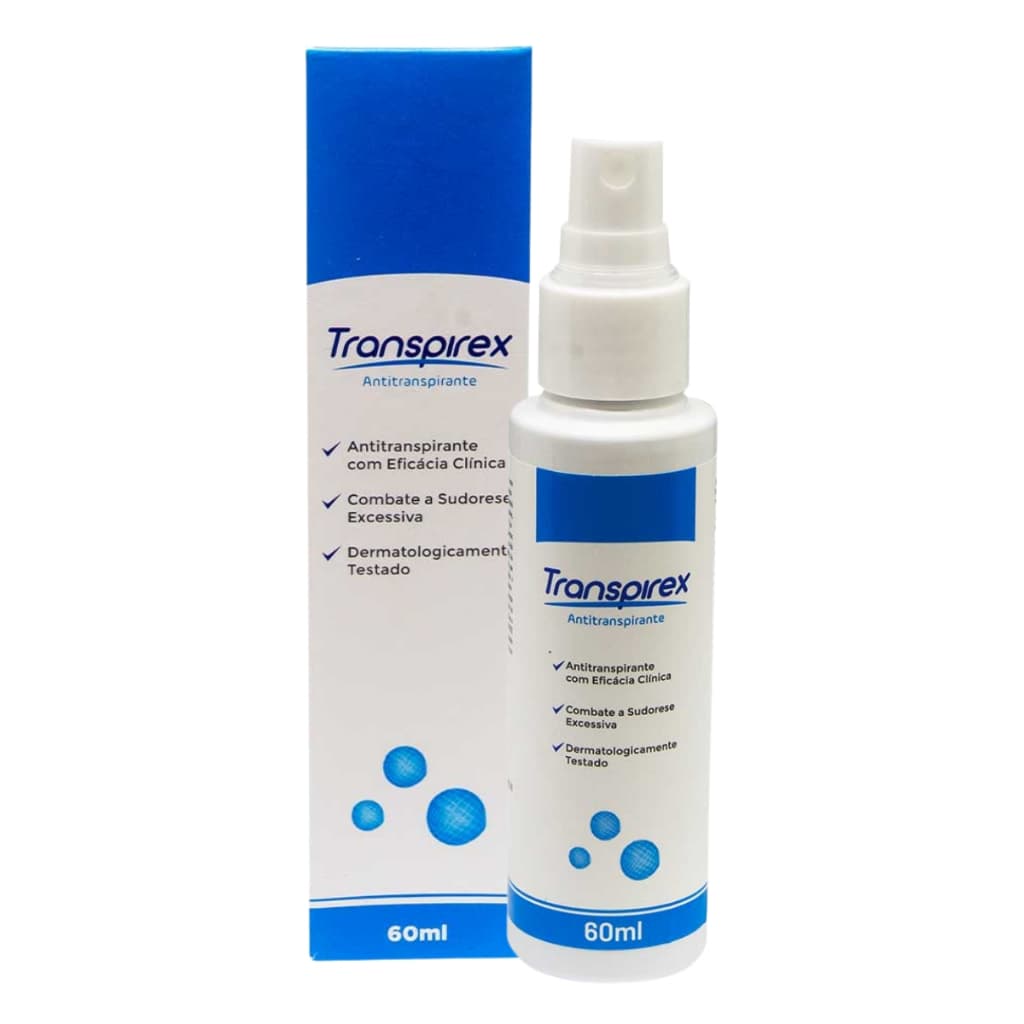 Transpirex 60ml Resolva A Sudorese Excessiva Axilas Mãos Pés Neutro