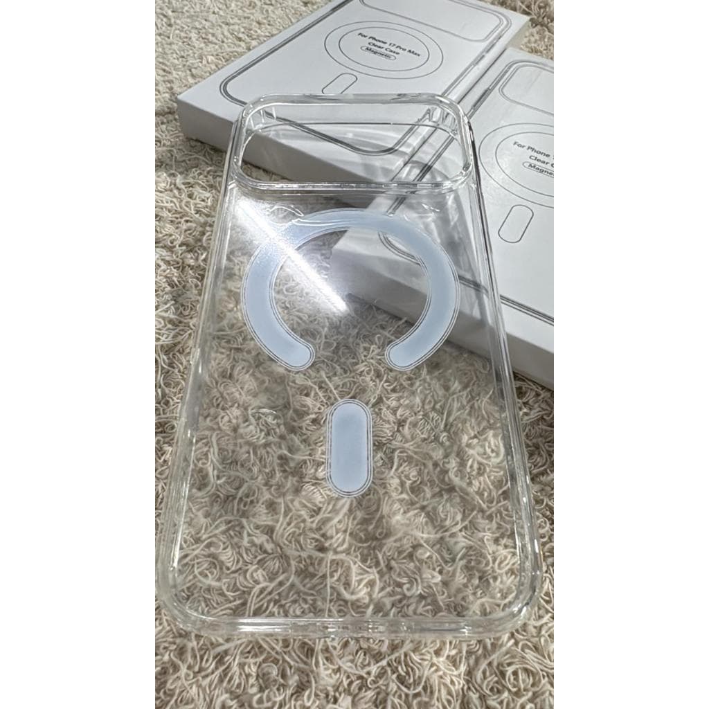Capa Indução Magnética Clear Space Para iPhone 17 Pro Max