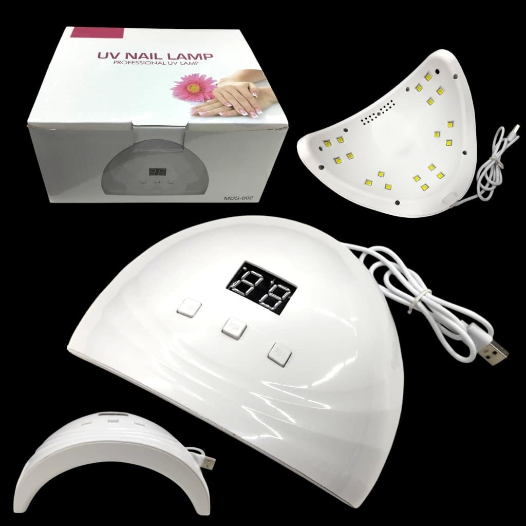 Mini Cabine Para Unhas Em Gel, Lâmpada UV LED 36W , Secador De Profissional De Gel De Polimento Temporizador Para Ajuste