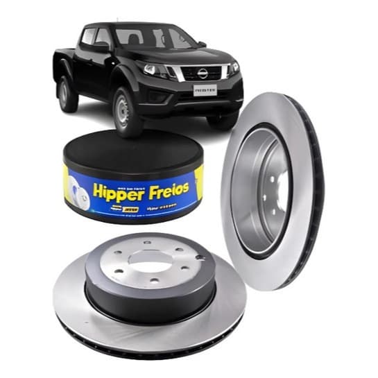 Par Disco Freio Traseiro Ventilado Nissan Frontier 2.3 2023