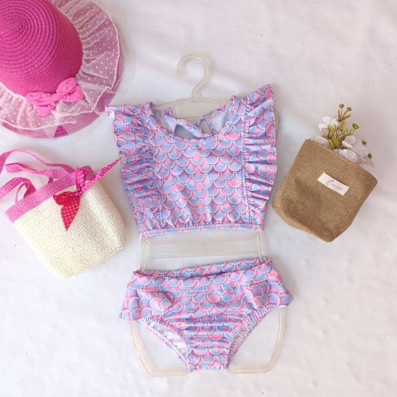 Biquíni sereia/Biquíni infantil/moda praia