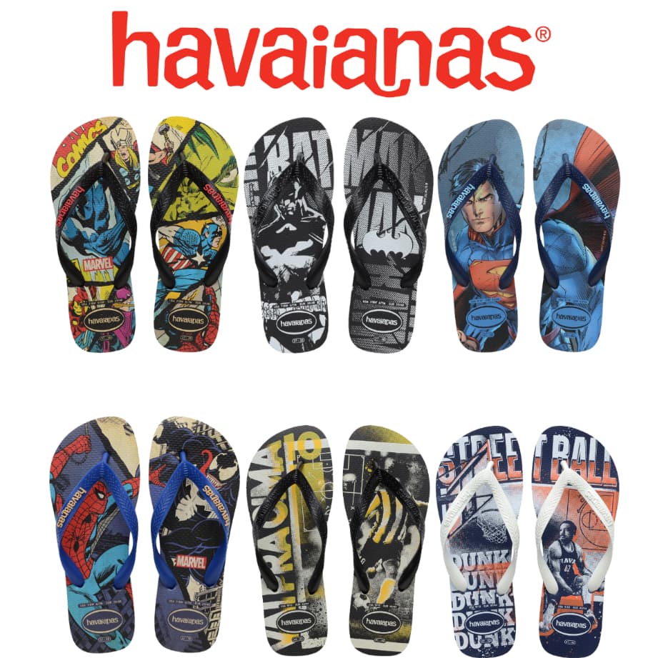 Chinelo Havaianas Masculino Personagens 35 ao 48