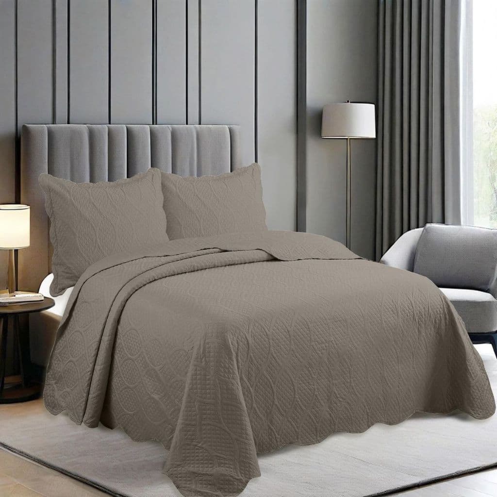 Cobre Leito Colcha Camesa Luxo Premium Matelada 3 Peças | Conforto, Qualidade e Elegância
