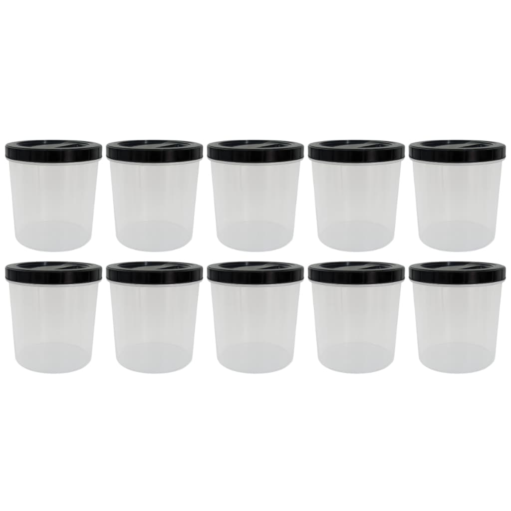 Pote 2,2L Plástico com Tampa Rosqueável – Vedação Segura Kit 10 Porta Mantimentos