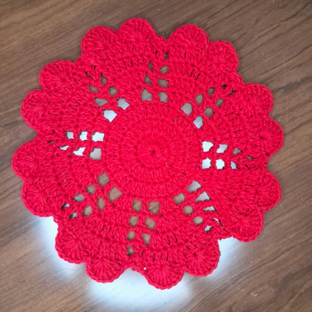 Sousplat Suplat de Crochê Centro de Mesa Crochet Porta Copos Decoração Mesa Posta Cozinha Centrinho