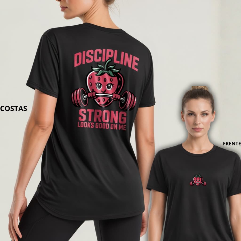 Camiseta Feminina de Academia Algodão Leve Blusa de Treino