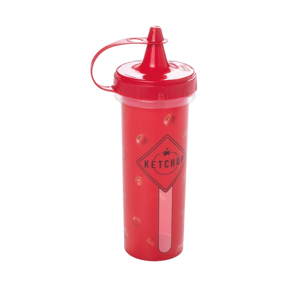 BISNAGA DECORADA KETCHUP 250ML MOLHOS VERMELHOS, USO CULINARIO PLASUTIL