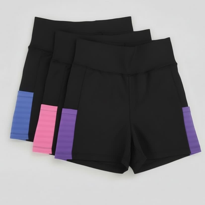 Kit com 3 Shorts SUPLEX Liso com Bolso – Conforto e Zero Transparência