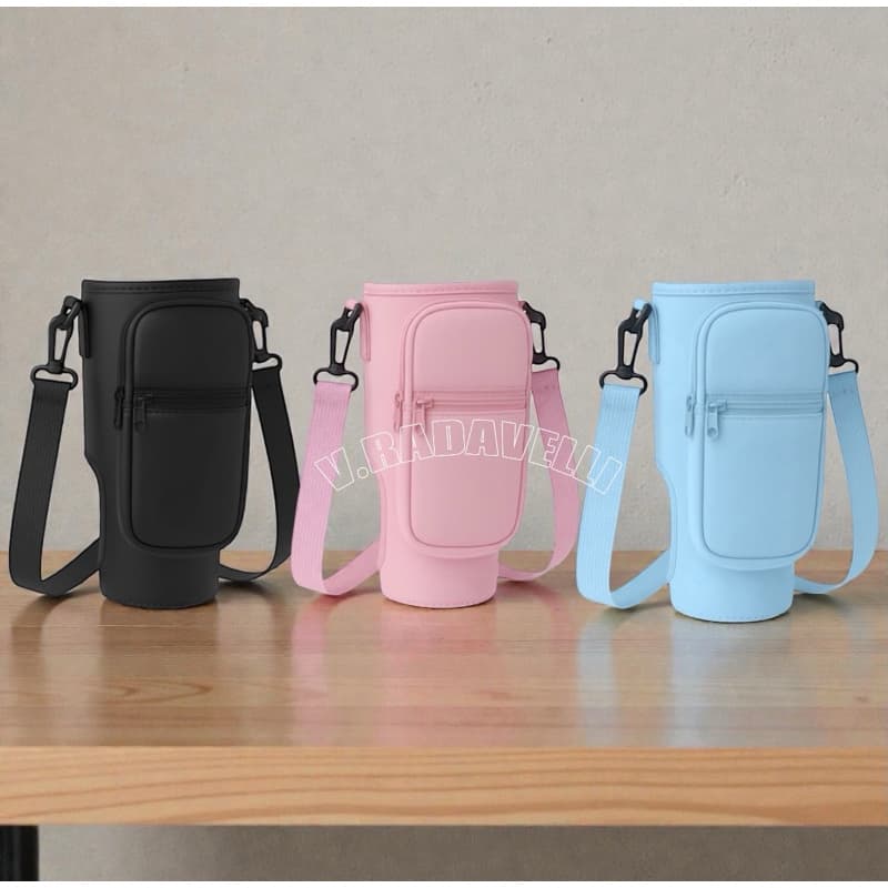 Capa Porta Copo com Alça e Bolso  Ajustável para Copos e Garrafas 1200Ml