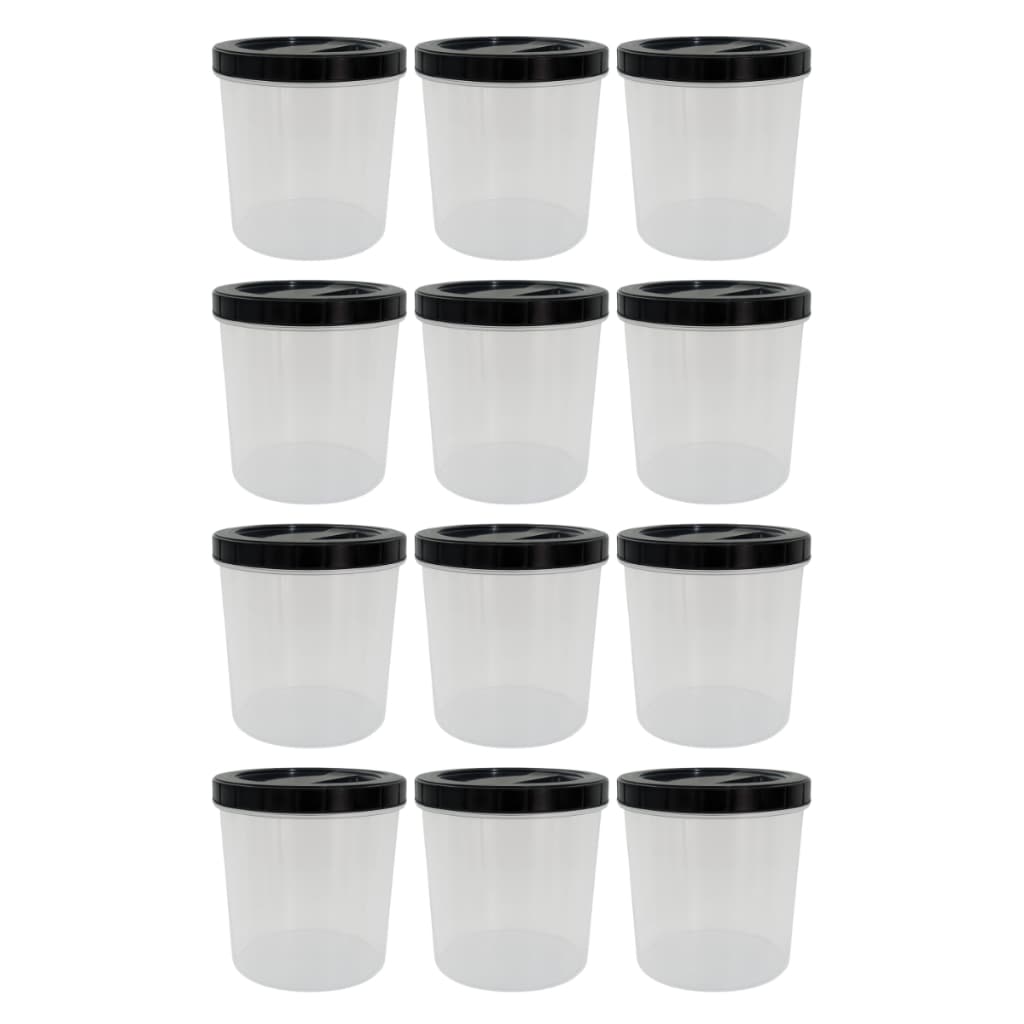Pote Multi Uso Plástico Porta Mantimentos Organizador de Cozinha e Despensa 2,2l Kit 12 Peças