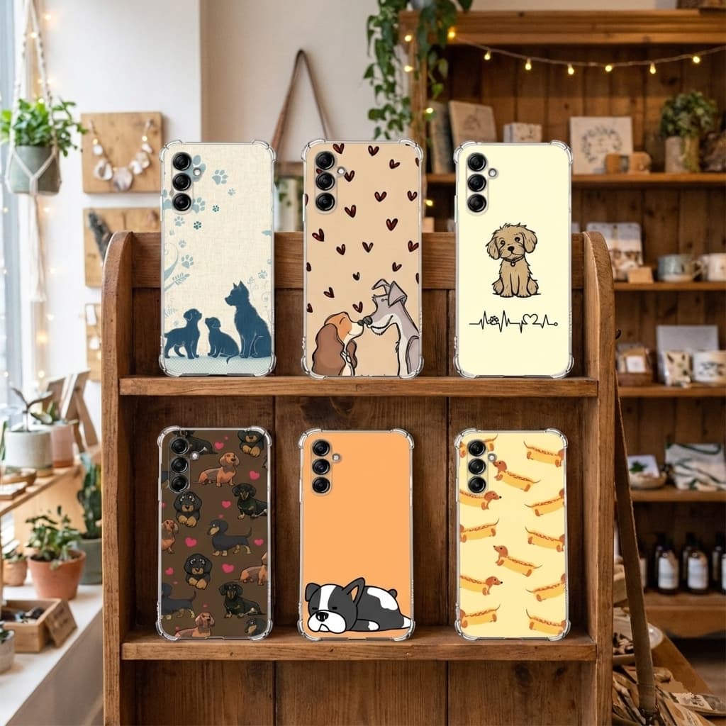 CAPA CAPINHA SAMSUNG A15, A25 (4G e 5G), A35, A55 CAPA TPU DESENHOS VARIADOS CAPINHA CASE CACHORROS