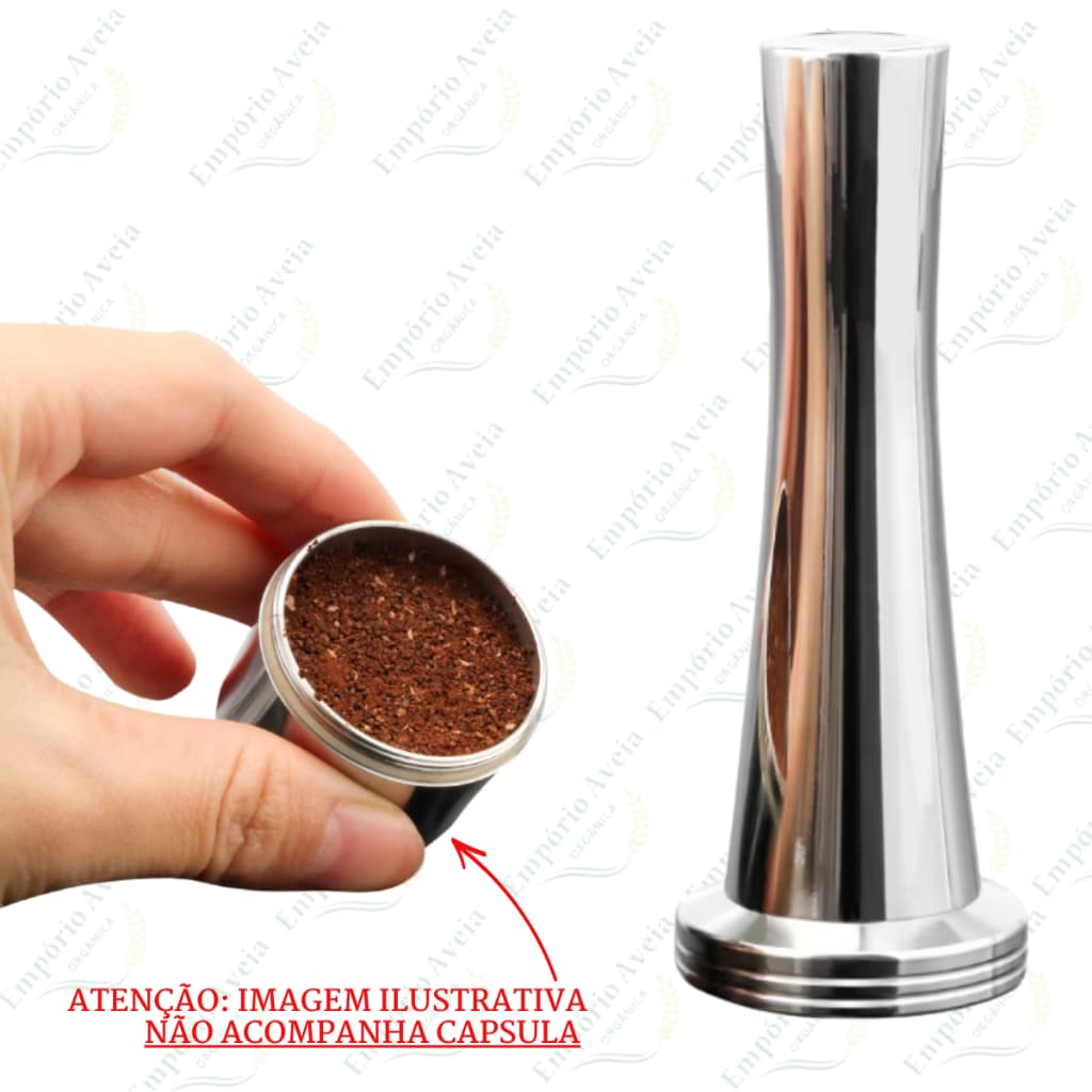 Compactador pó de café para Cápsula Delta Q - Três Corações Tamper Inox 30mm
