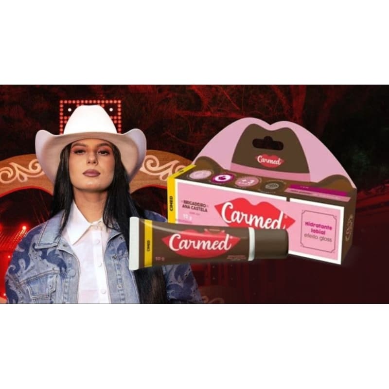 Carmed Hidratante Labial Coleção Ana Castela Brigadeiro com Cor 10g