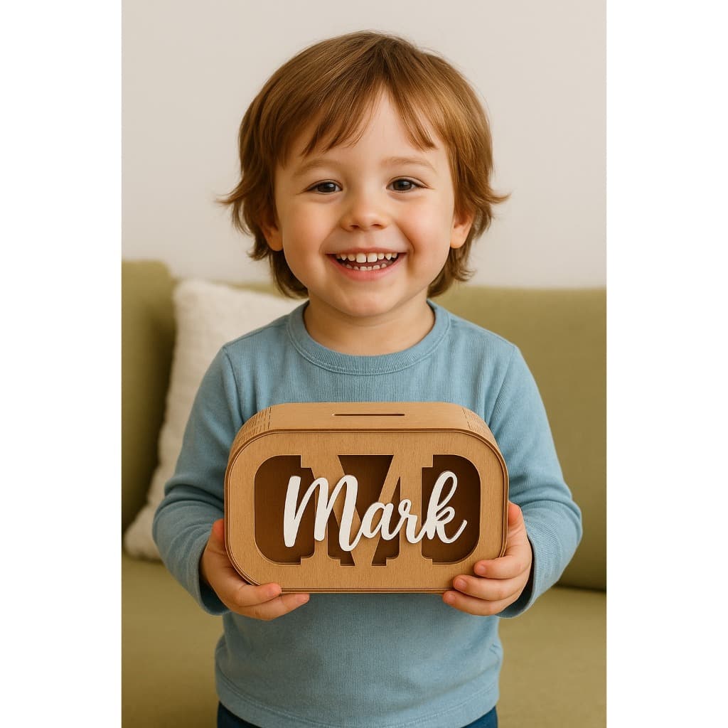 Cofrinho Personalizado para Guardar Dinheiro para Lembrancinhas Colorido de MDF