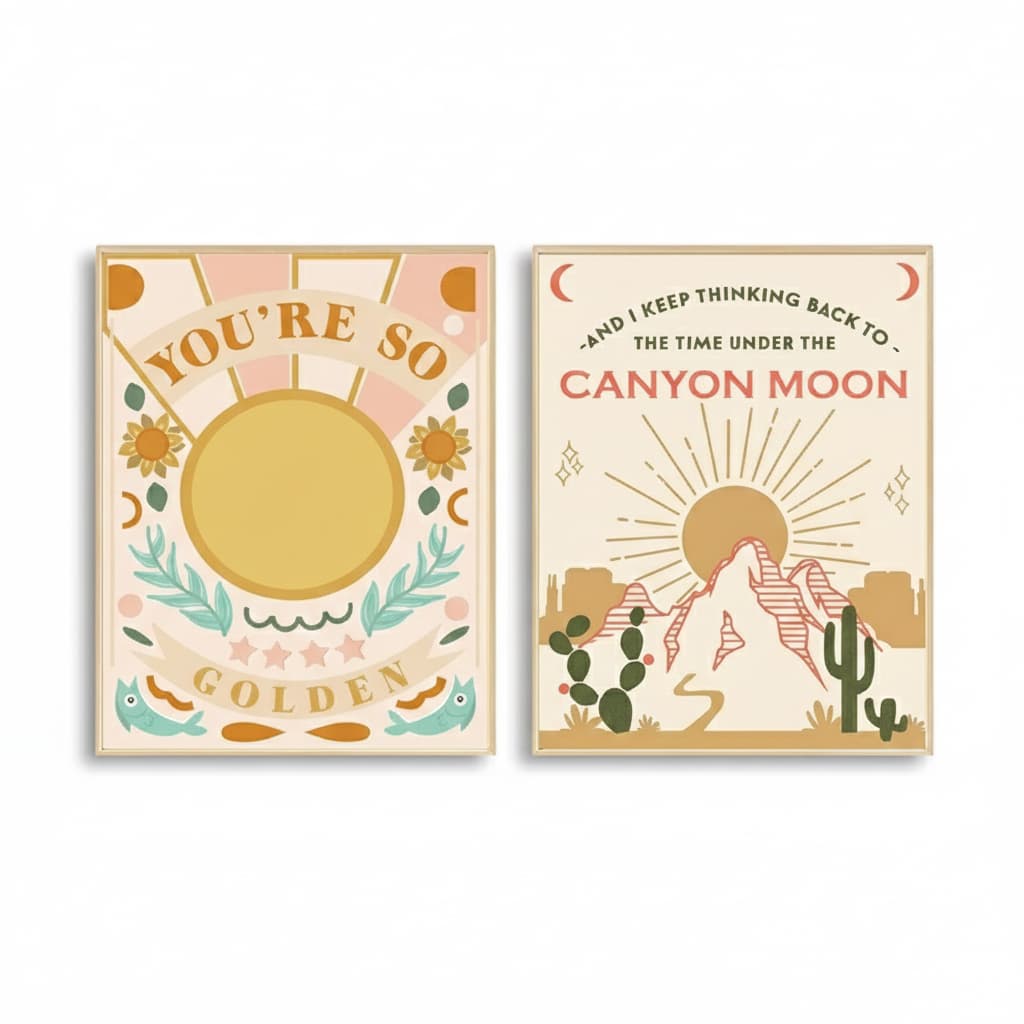 Quadros decorativos Pop cantor harry álbum lyrics (2 peças)