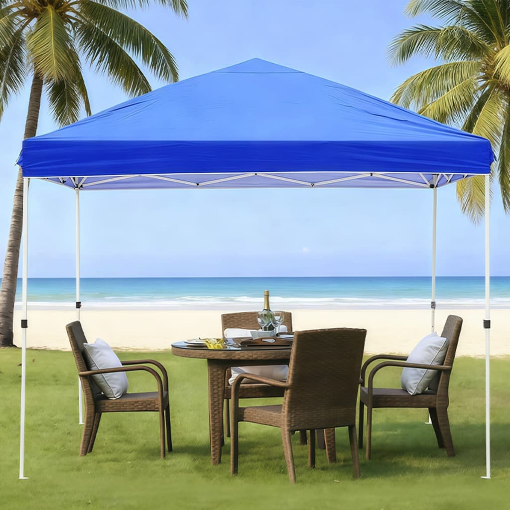 Tenda GIGANTE Cabana Gazebo Alumínio Dobrável Bolsa Transporte Praia 3x3x2,5m Erbmaquinas
