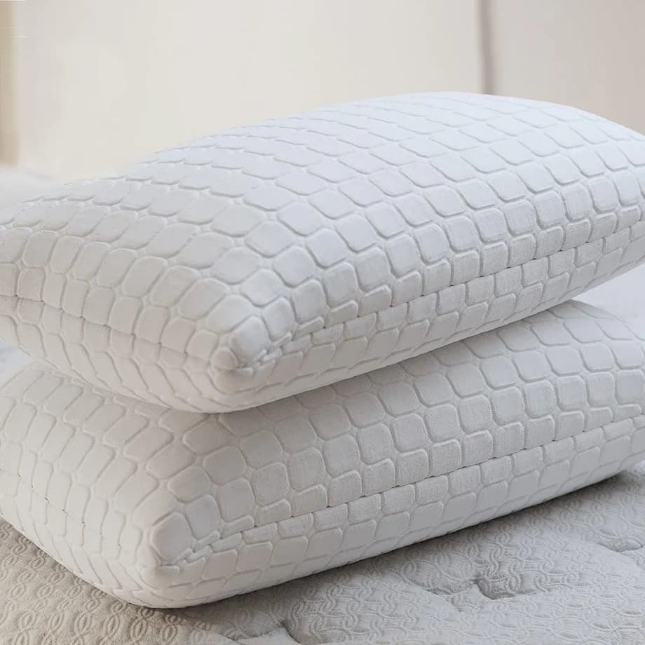 Travesseiro Firme Alto Antialergico Antibacteriano 50x70x16cm Branco Barato Confortável
