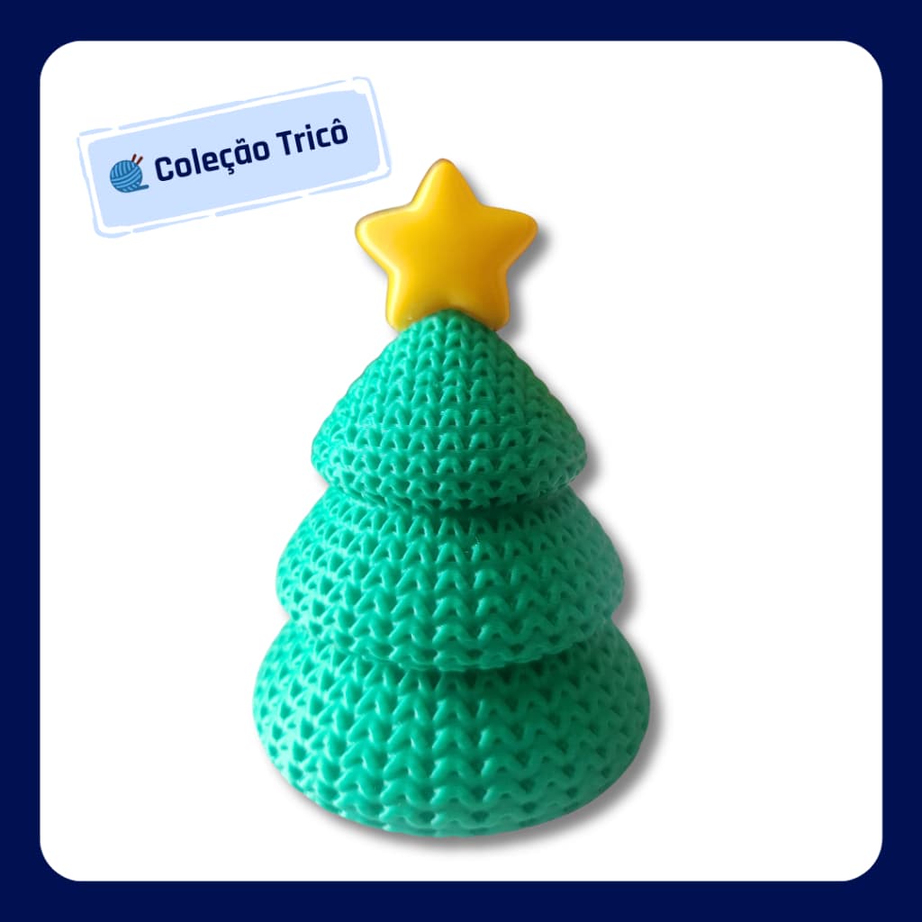 Árvore de Natal Decorativa • Estilo Tricô | Decoração Natalina