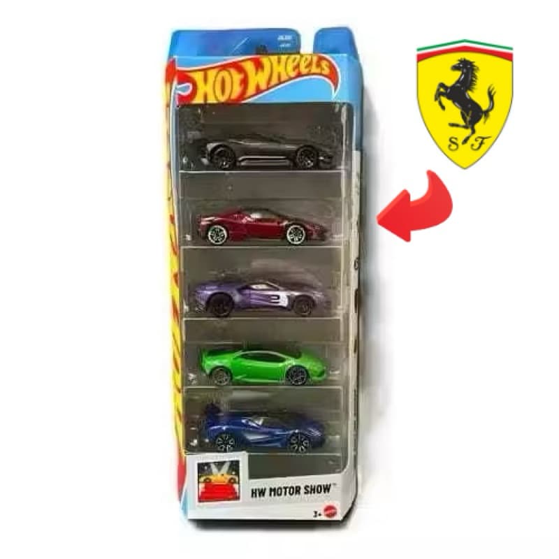 🚗 Pack Hot Wheels HW Motor Show – 5 Carrinhos