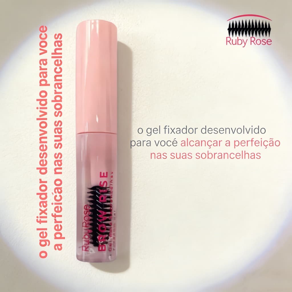 Gel Fixador para Sobrancelhas - Invisível, Fixação Forte e Sem Resíduos Brancos. Controle Total!