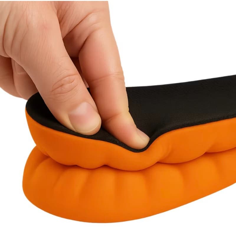 Palmilha ortopédica em gel PU com bolhas 4D anatômica confortável para qualquer tipo de calçado