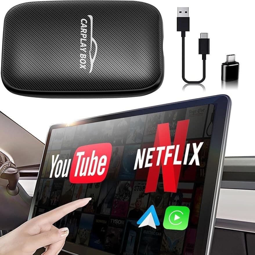 Carplay Sem Fio Adaptador Automático Android Auto Construído Netflix e YouTube Cartão Support TF Card Play