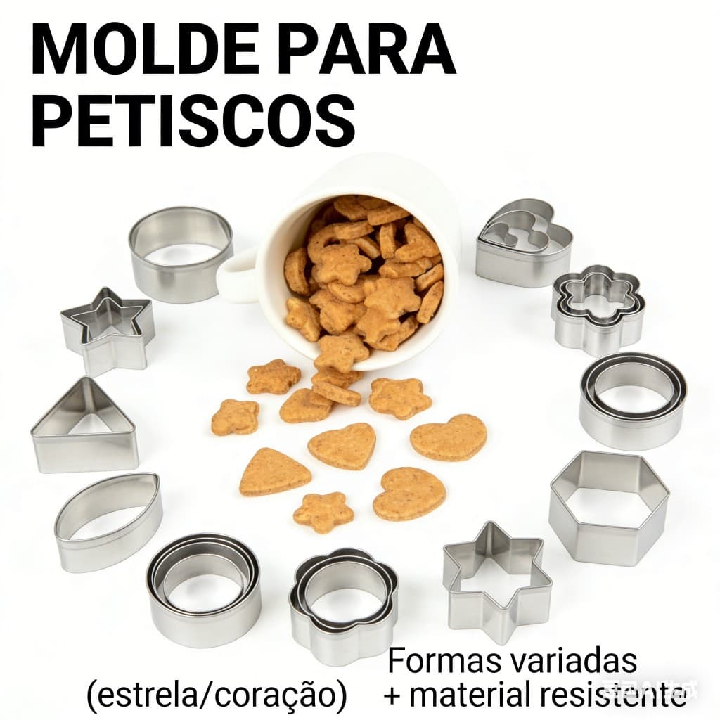 Conjunto de 30 cortadores de biscoitos de aço inoxidável formasvariadas e anéis de mousse
