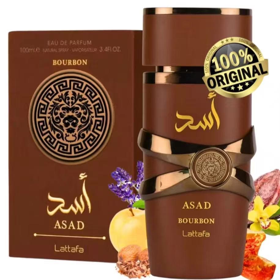 PerfumeLattafa Asad Bourbon 100% original Eau de Parfum EDP -100ml