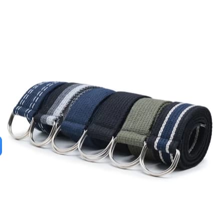 kit 6 Cintos  Masculino em Gorgurão Largo com Fecho em Meia Argola duplas PREMIUM.