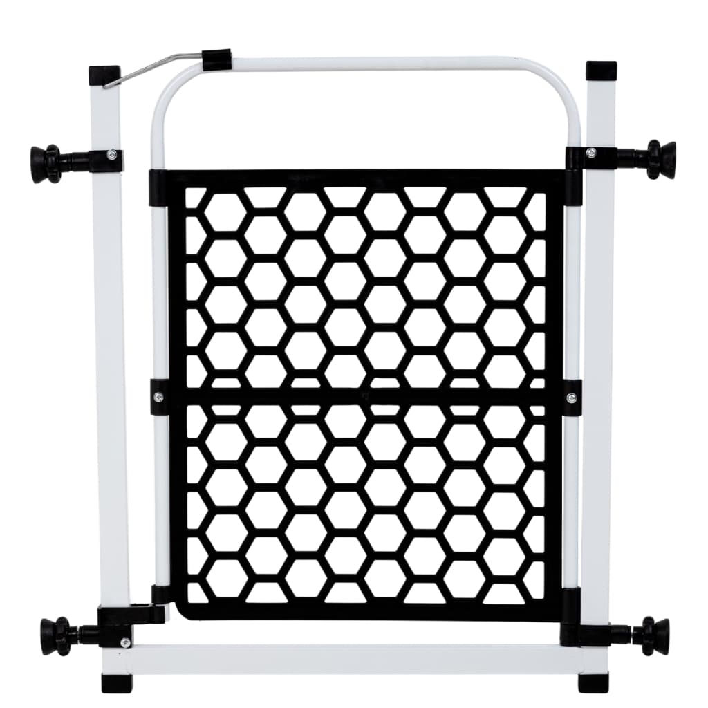 Portãozinho Mini Compacto Pets Bebê Casa 78cm Á 83cm Pet Útil Branco