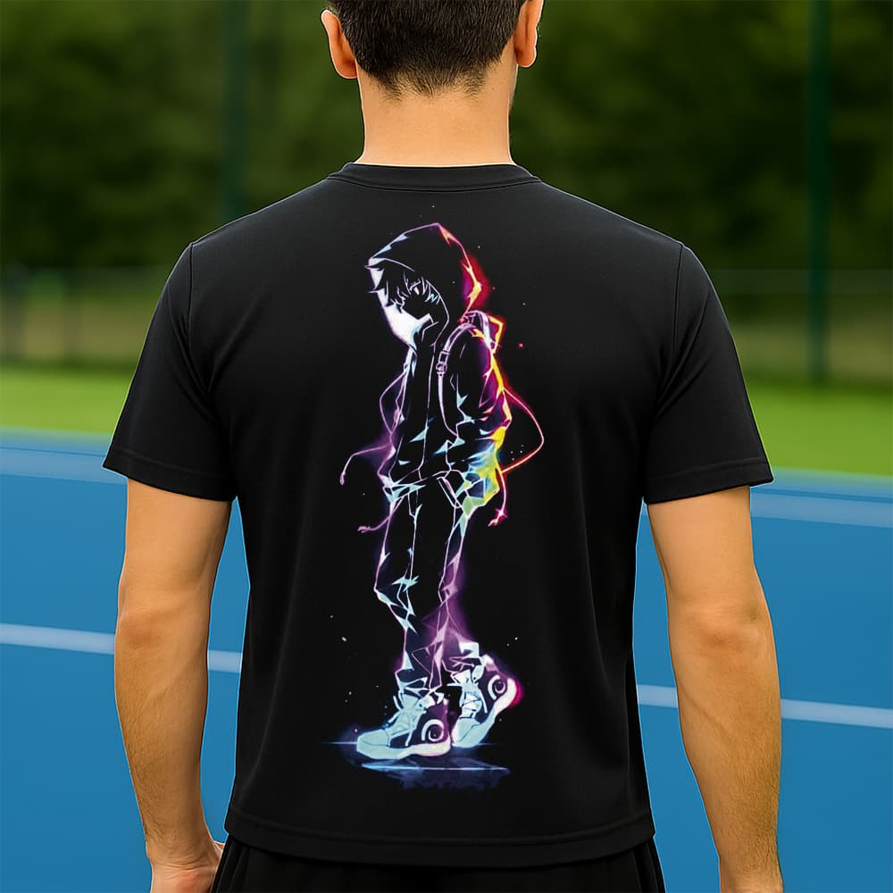 Camiseta Dry Fit Masculina Estampada Menino de Anime P ao GG Leve Respirável Academia Treino