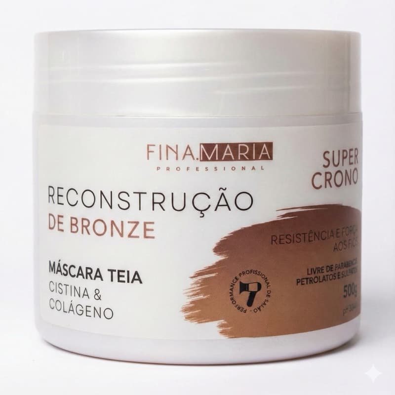 MEGA RECONSTRUÇÃO EFEITO TEIA BRONZE - MÁSCARA S.O.S - FINA.MARIA PROFESSIONAL