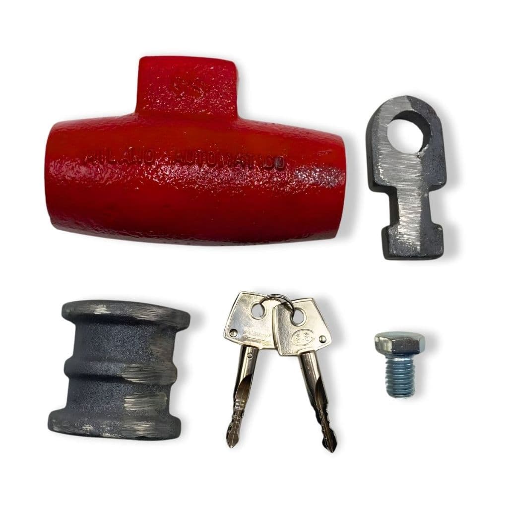 Fechadura Cadeado Chão Porta Aço Tetra Automático Longo