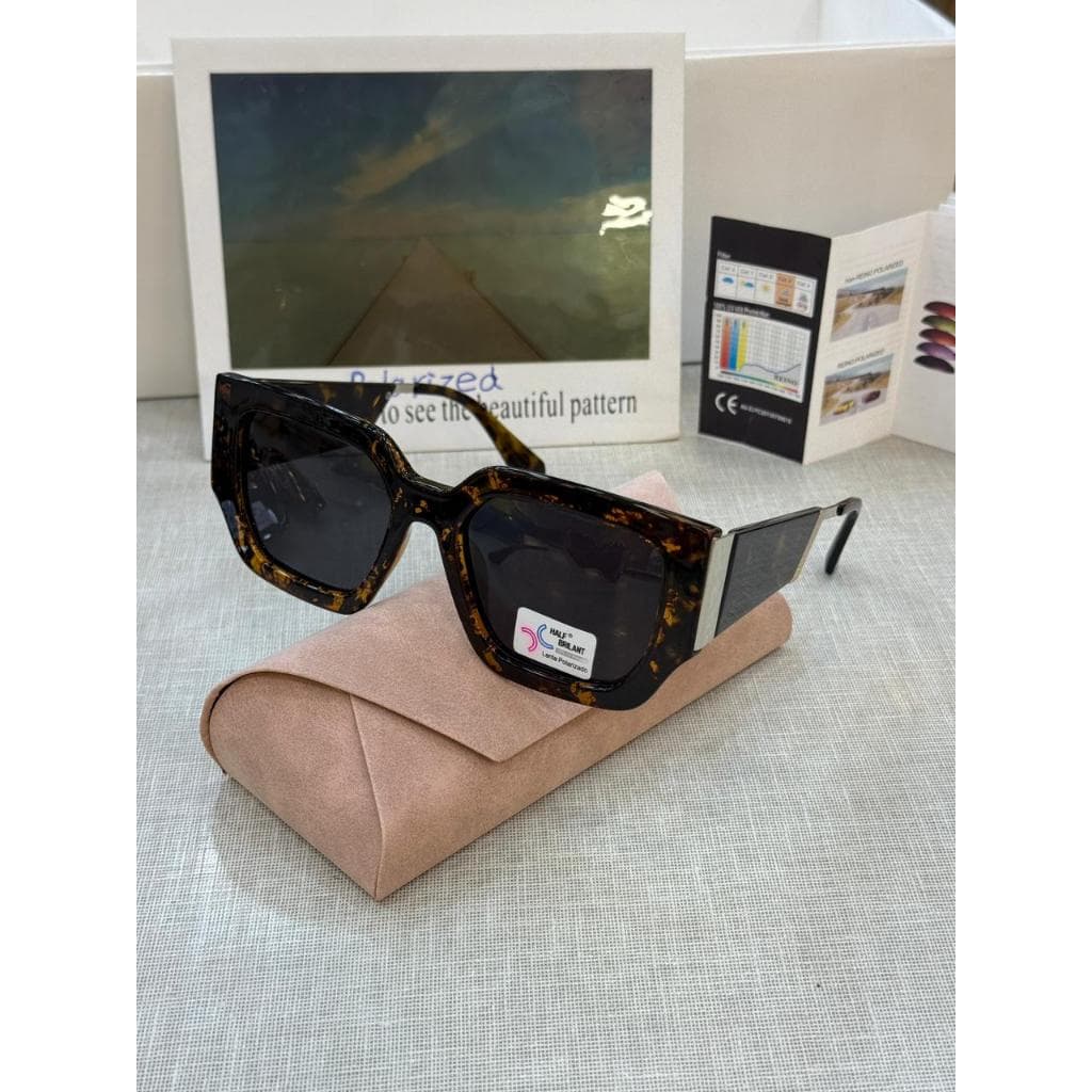 Óculos de Sol Polarizado em Acetato com Design Moderno – Ideal para Dirigir, Praia e Uso Diário